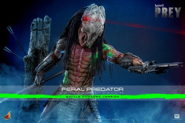Prey Akció Figura 1/6 Feral Predator (Battle Damaged Version) 37 cm