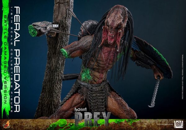 Prey Akció Figura 1/6 Feral Predator (Battle Damaged Version) 37 cm