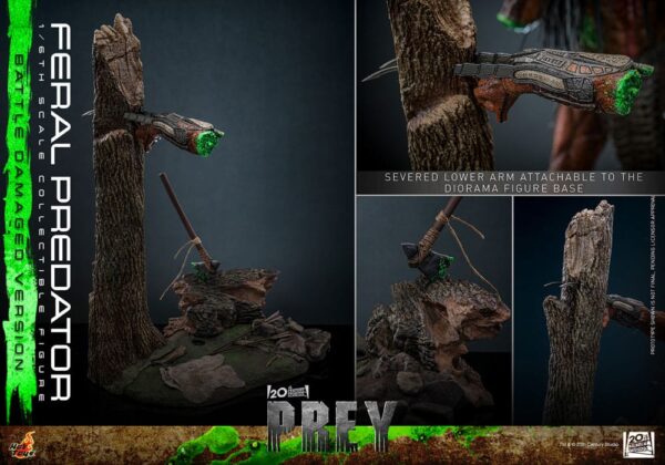 Prey Akció Figura 1/6 Feral Predator (Battle Damaged Version) 37 cm