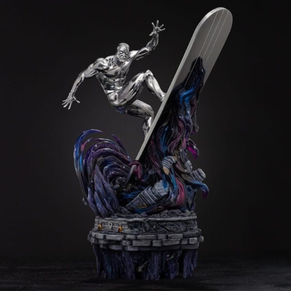 Marvel Comics Infinity Gauntlet Diorama Art Scale Szobor 1/10 Silver Surfer Deluxe 36 cm