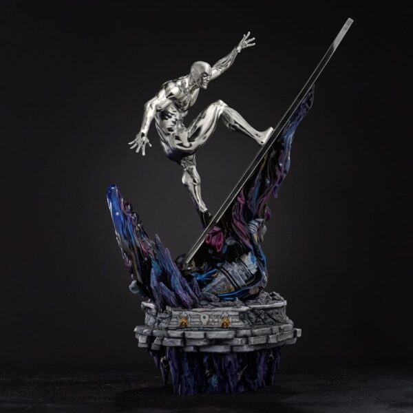 Marvel Comics Infinity Gauntlet Diorama Art Scale Szobor 1/10 Silver Surfer Deluxe 36 cm