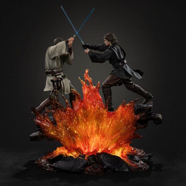 Star Wars Art Scale Szobor 1/10 Anakin vs. Obi Wan 34 cm Star Wars Art Scale Szobor 1/10 Anakin vs. Obi Wan 34 cm