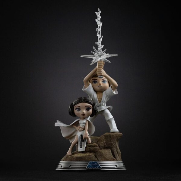Star Wars Mini Co. PVC Figura Luke & Leia 30 cm