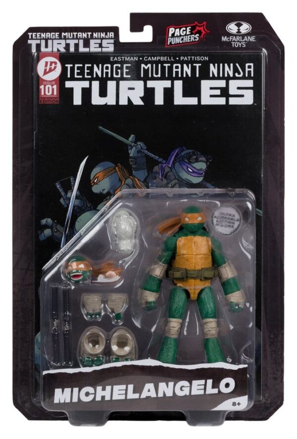 Teenage Mutant Ninja Turtles Page Punchers Akció Figura Michelangelo 13 cm