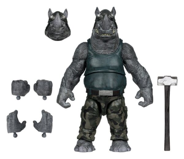 Teenage Mutant Ninja Turtles Page Punchers Akció Figura Rocksteady 17 cm