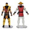 Mortal Kombat Akció Figura 2-Pack Scorpion vs. Raiden (Klassics) 18 cm