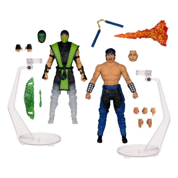 Mortal Kombat Akció Figura 2-Pack Liu Kang vs. Reptile (Klassics) 18 cm Mortal Kombat Akció Figura 2-Pack Liu Kang vs. Reptile (Klassics) 18 cm