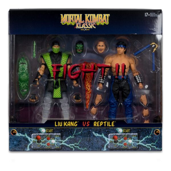 Mortal Kombat Akció Figura 2-Pack Liu Kang vs. Reptile (Klassics) 18 cm Mortal Kombat Akció Figura 2-Pack Liu Kang vs. Reptile (Klassics) 18 cm