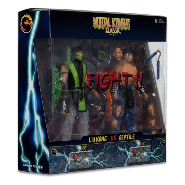 Mortal Kombat Akció Figura 2-Pack Liu Kang vs. Reptile (Klassics) 18 cm Mortal Kombat Akció Figura 2-Pack Liu Kang vs. Reptile (Klassics) 18 cm