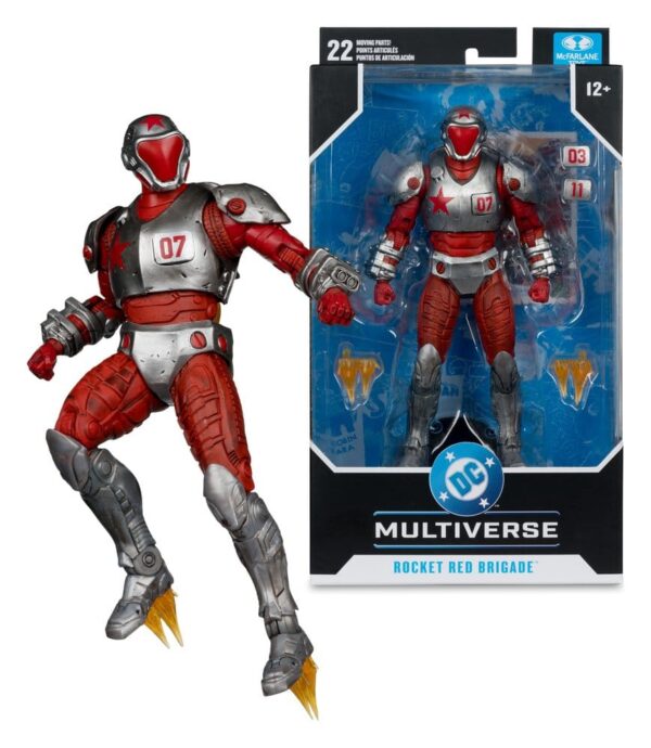 Justice League: Generation Lost DC Multiverse Akció Figura Rocket Red Brigade 18 cm