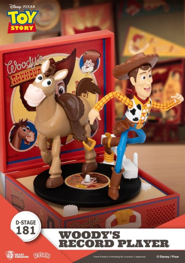 Toy Story Record Player Series PVC figure Woody's Record Player 13 cm