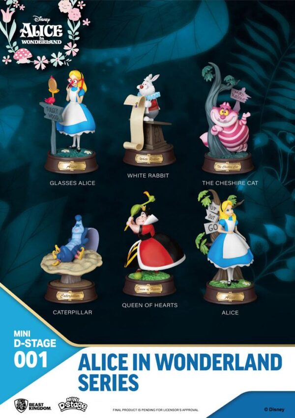 Alice in Wonderland Mini Diorama Stage Szobors 6-pack 10 cm Alice in Wonderland Mini Diorama Stage Szobors 6-pack 10 cm