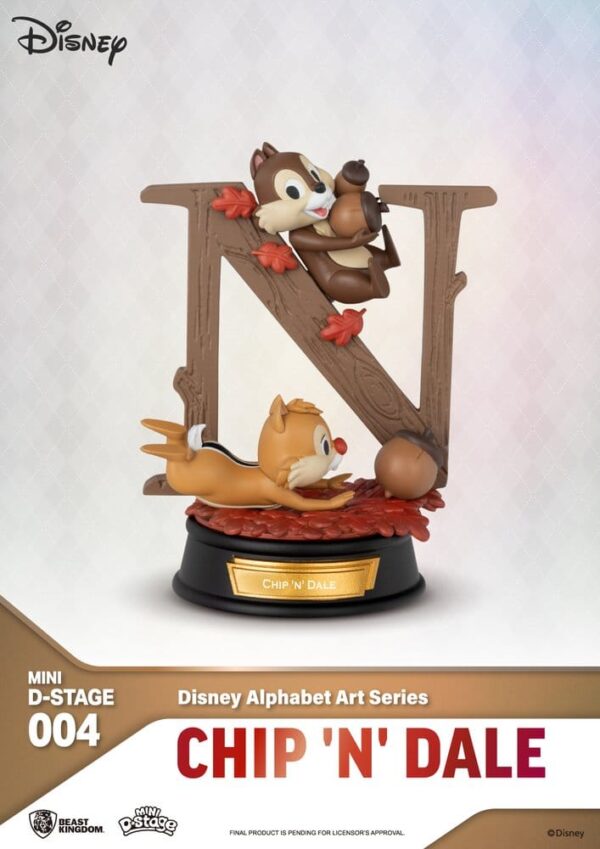 Disney Mini Diorama Stage Szobors 6-pack Alphabet Art 10 cm