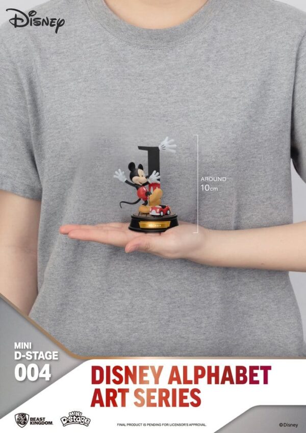 Disney Mini Diorama Stage Szobors 6-pack Alphabet Art 10 cm