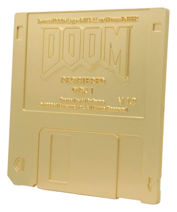Doom Replik Floppy Disk Gold Plated Limited Edition