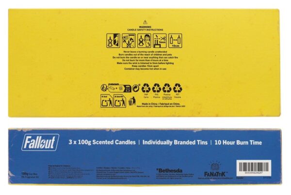 Fallout Candle 3-Pack Vault Dweller's 6 cm