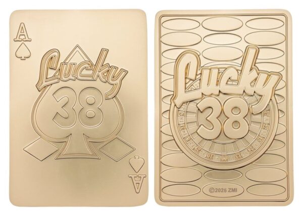 Fallout: New Vegas Replika Lucky 38 Imitation Gold Casino Set Limited Edition