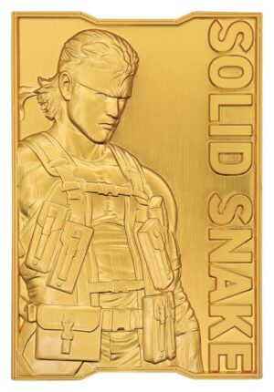 Metal Gear Solid 2 Ingot Snake 24k Gold Plated Limited Edition Metal Gear Solid 2 Ingot Snake 24k Gold Plated Limited Edition