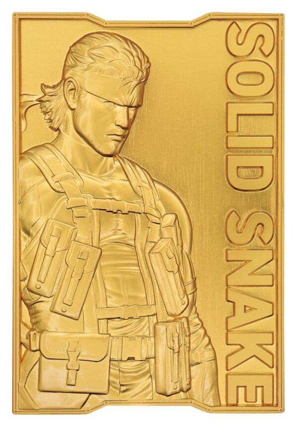 Metal Gear Solid 2 Ingot Snake 24k Gold Plated Limited Edition