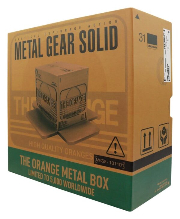 Metal Gear Solid 2 Replika Cardboard Box Antique Gold Metal Gear Solid 2 Replika Cardboard Box Antique Gold