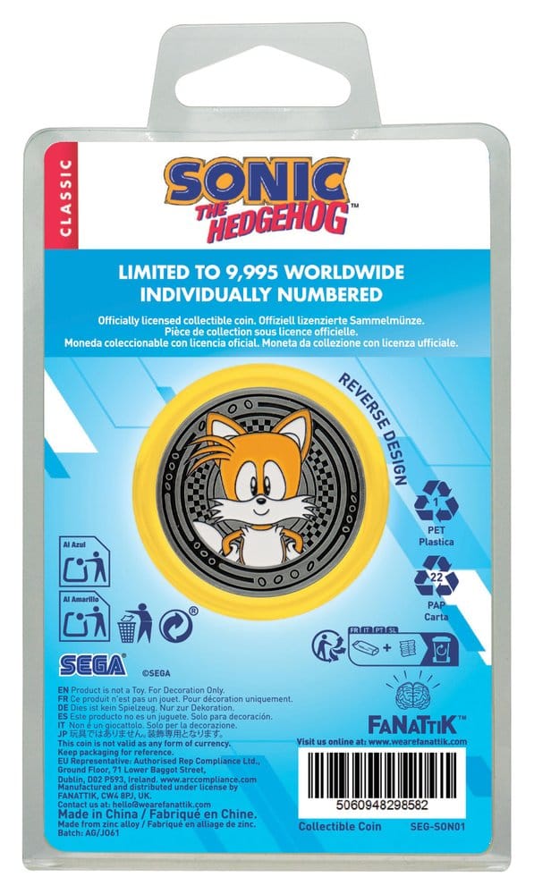 Sonic - The Hedgehog Collectable Coin Sonic & Tails Sonic - The Hedgehog Collectable Coin Sonic & Tails