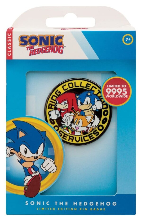 Sonic - The Hedgehog Kitűző Sonic, Tails, Knuckles Limited Edition