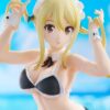 Fairy Tail 100 Years Quest Beach Queens Pop Up Parade PVC Szobor Lucy Heartfilia: Virgo Form Swimsuit Ver. L Size 23 cm
