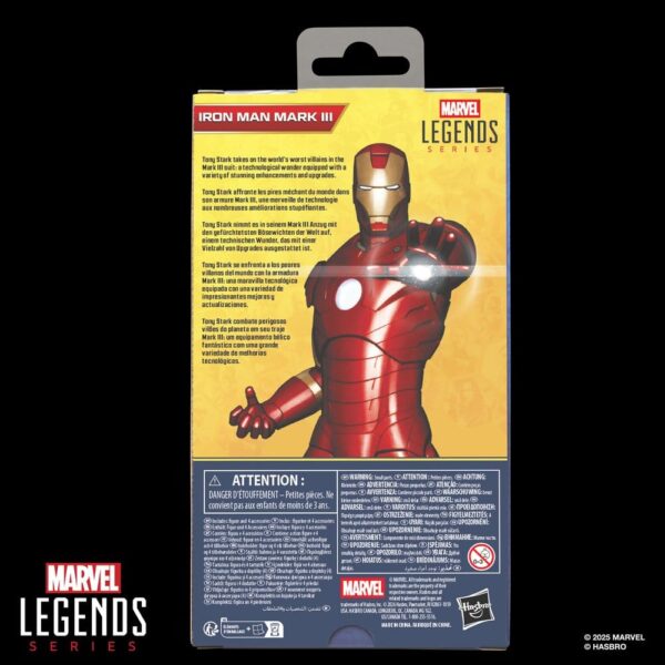 Iron Man Marvel Legends Series Akció Figura Iron Man Mark III 15 cm Iron Man Marvel Legends Series Akció Figura Iron Man Mark III 15 cm