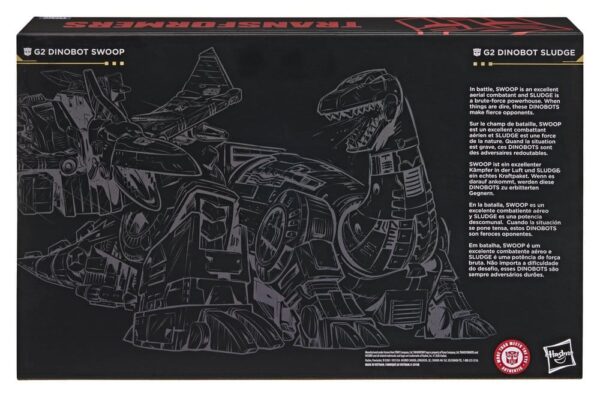 Transformers Age of the Primes Leader Class Akció Figura 2-Pack G2 G2 Dinobot Swoop & G2 Dinobot Sludge 19 cm