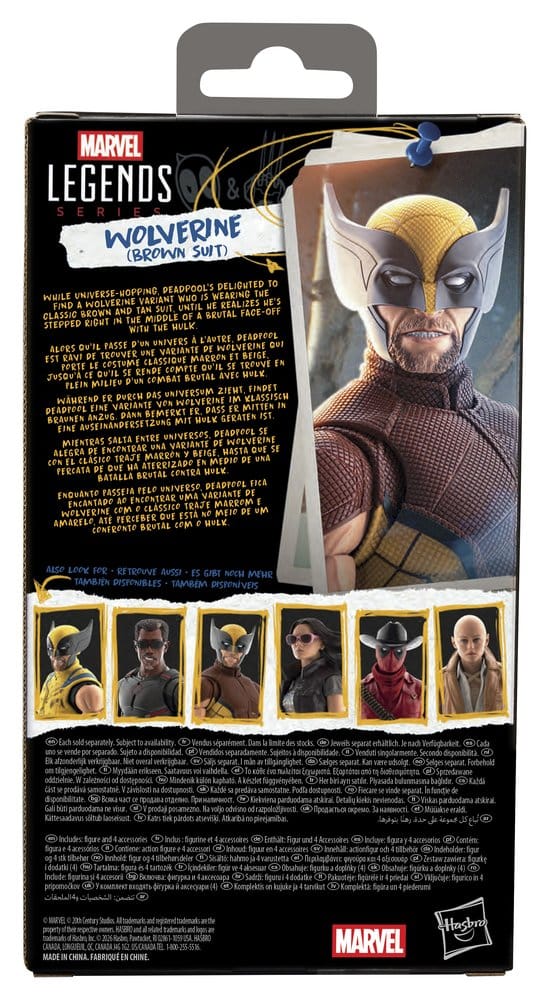 Deadpool & Wolverine Marvel Legends Akció Figura Wolverine (Brown Suit) 15 cm Deadpool & Wolverine Marvel Legends Akció Figura Wolverine (Brown Suit) 15 cm