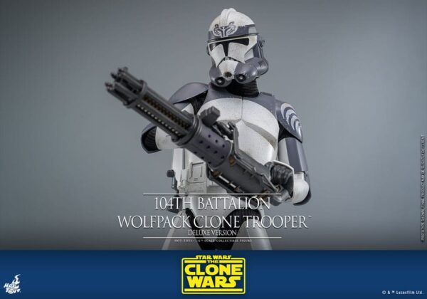 Star Wars The Clone Wars Akció Figura 1/6 104th Battalion Wolfpack Clone Trooper Deluxe Version 30 cm