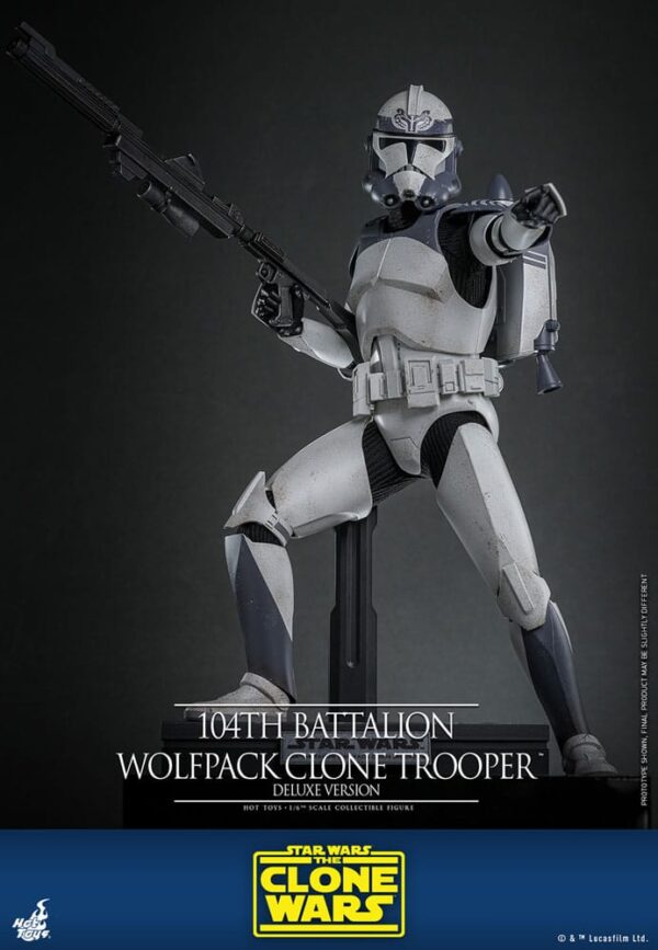 Star Wars The Clone Wars Akció Figura 1/6 104th Battalion Wolfpack Clone Trooper Deluxe Version 30 cm
