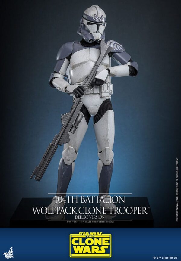 Star Wars The Clone Wars Akció Figura 1/6 104th Battalion Wolfpack Clone Trooper Deluxe Version 30 cm