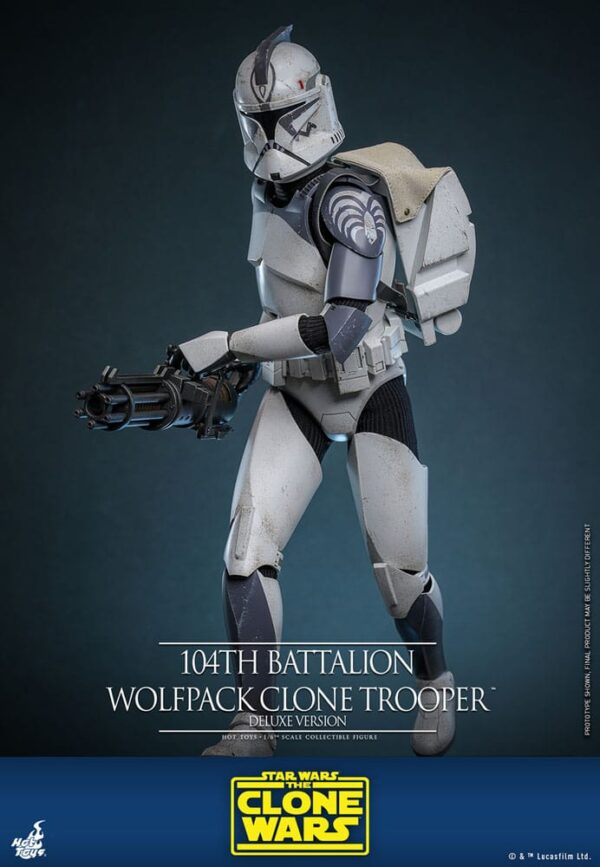 Star Wars The Clone Wars Akció Figura 1/6 104th Battalion Wolfpack Clone Trooper Deluxe Version 30 cm