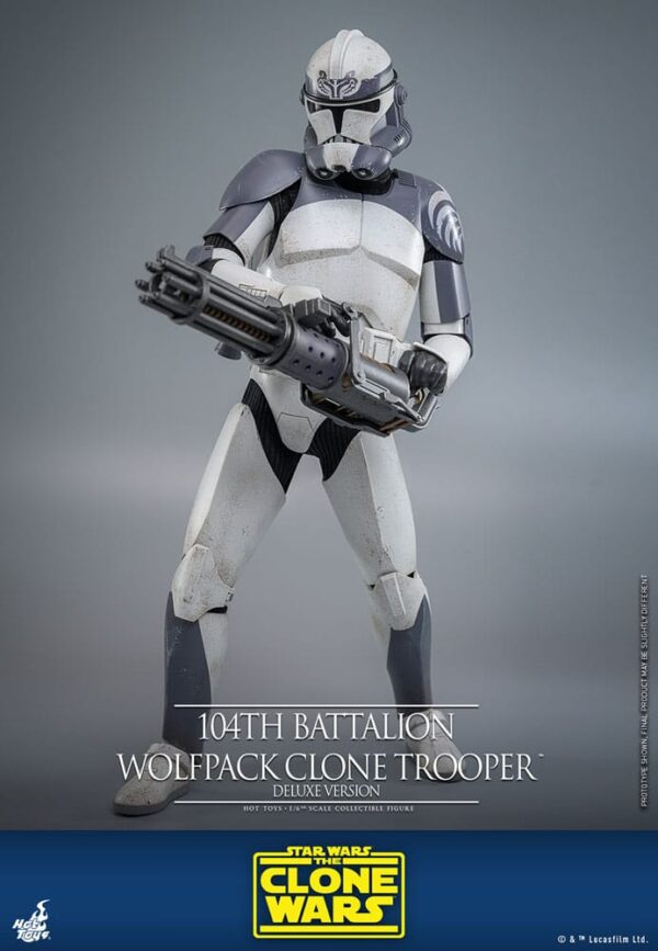 Star Wars The Clone Wars Akció Figura 1/6 104th Battalion Wolfpack Clone Trooper Deluxe Version 30 cm