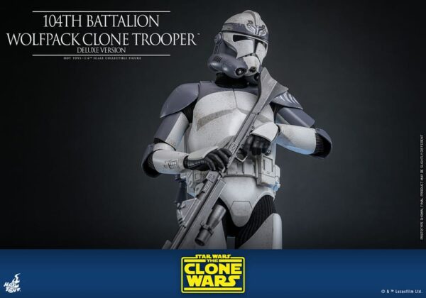 Star Wars The Clone Wars Akció Figura 1/6 104th Battalion Wolfpack Clone Trooper Deluxe Version 30 cm