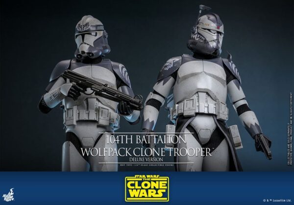 Star Wars The Clone Wars Akció Figura 1/6 104th Battalion Wolfpack Clone Trooper Deluxe Version 30 cm
