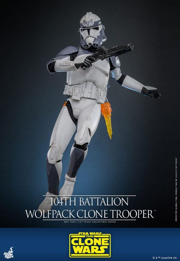 Star Wars The Clone Wars Akció Figura 1/6 104th Battalion Wolfpack Clone Trooper 30 cm