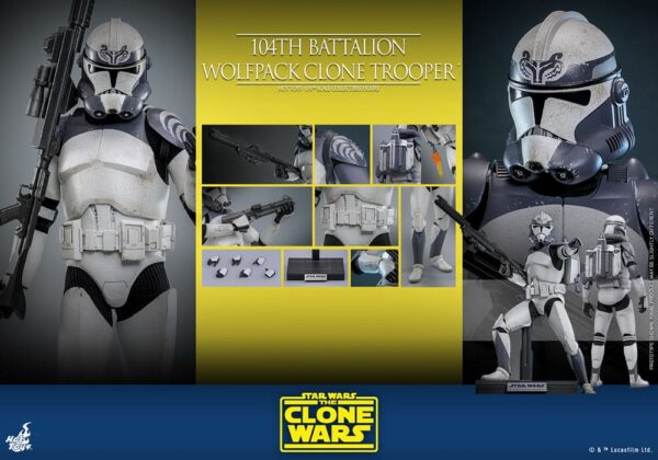 Star Wars The Clone Wars Akció Figura 1/6 104th Battalion Wolfpack Clone Trooper 30 cm