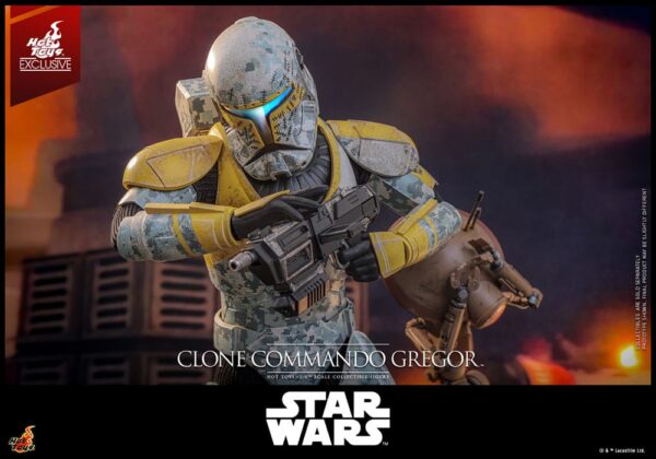 Star Wars: The Clone Wars Akció Figura 1/6 Clone Commando Gregor Hot Toys Exclusive 30 cm