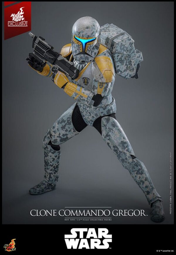 Star Wars: The Clone Wars Akció Figura 1/6 Clone Commando Gregor Hot Toys Exclusive 30 cm