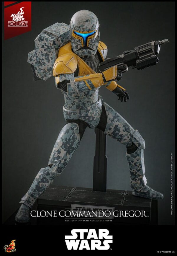 Star Wars: The Clone Wars Akció Figura 1/6 Clone Commando Gregor Hot Toys Exclusive 30 cm