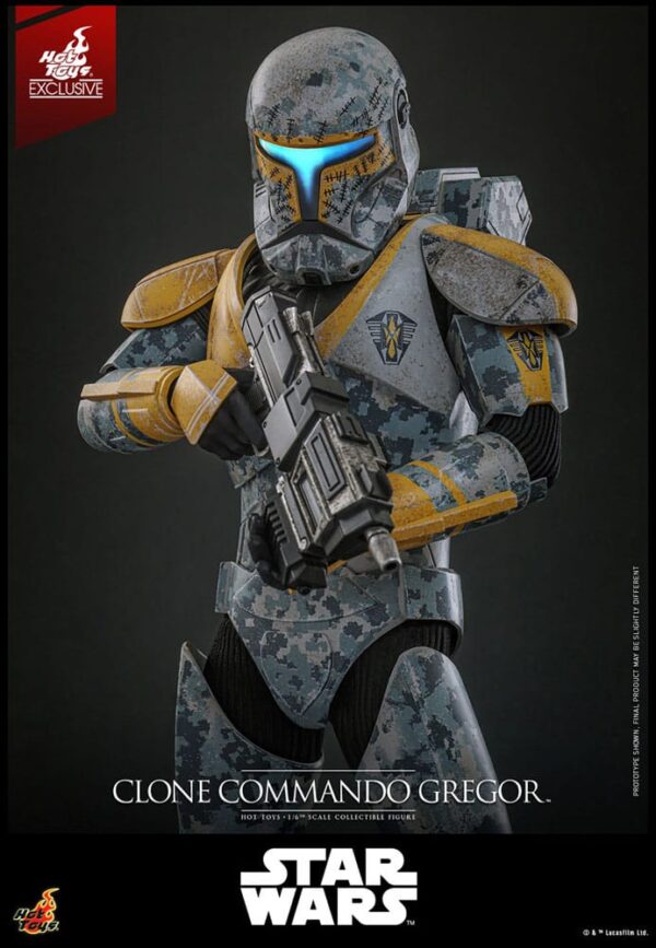 Star Wars: The Clone Wars Akció Figura 1/6 Clone Commando Gregor Hot Toys Exclusive 30 cm