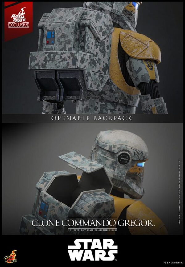 Star Wars: The Clone Wars Akció Figura 1/6 Clone Commando Gregor Hot Toys Exclusive 30 cm