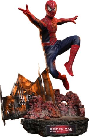 Spider-Man Movie Masterpiece Akció Figura 1/6 Spider-Man (Battle Damaged Version) 30 cm