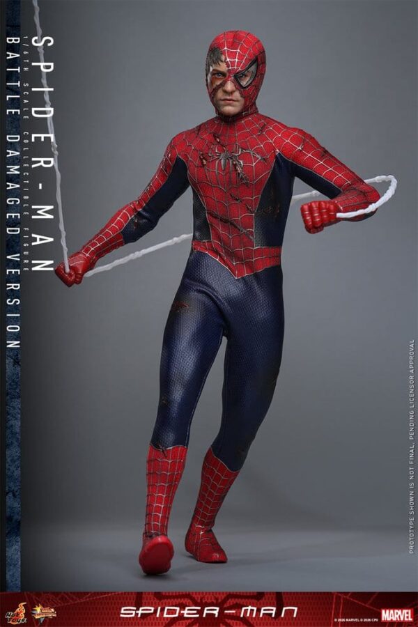 Spider-Man Movie Masterpiece Akció Figura 1/6 Spider-Man (Battle Damaged Version) 30 cm Spider-Man Movie Masterpiece Akció Figura 1/6 Spider-Man (Battle Damaged Version) 30 cm