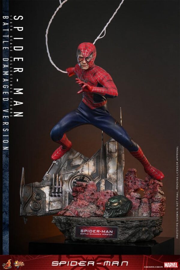Spider-Man Movie Masterpiece Akció Figura 1/6 Spider-Man (Battle Damaged Version) 30 cm Spider-Man Movie Masterpiece Akció Figura 1/6 Spider-Man (Battle Damaged Version) 30 cm