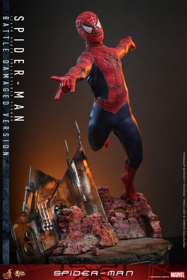Spider-Man Movie Masterpiece Akció Figura 1/6 Spider-Man (Battle Damaged Version) 30 cm Spider-Man Movie Masterpiece Akció Figura 1/6 Spider-Man (Battle Damaged Version) 30 cm
