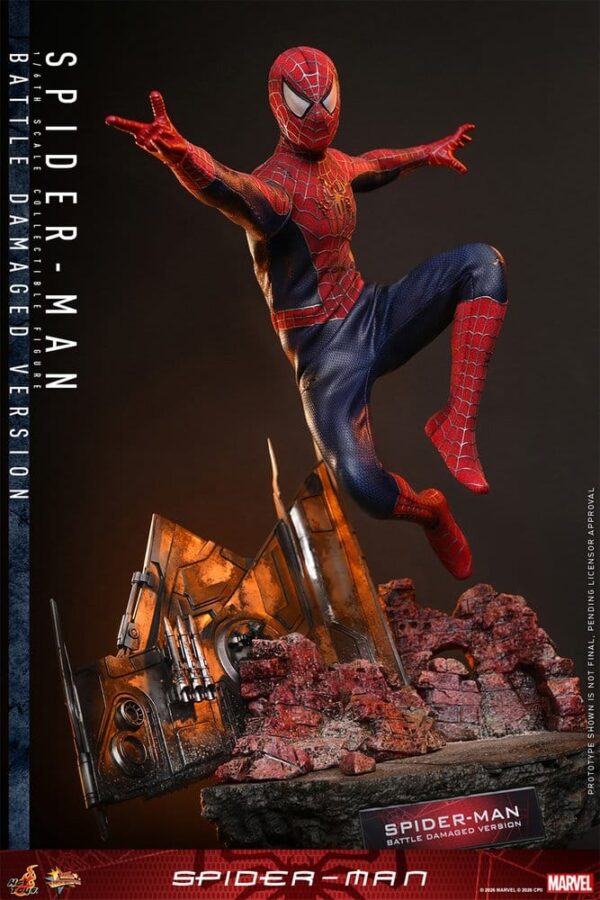 Spider-Man Movie Masterpiece Akció Figura 1/6 Spider-Man (Battle Damaged Version) 30 cm Spider-Man Movie Masterpiece Akció Figura 1/6 Spider-Man (Battle Damaged Version) 30 cm