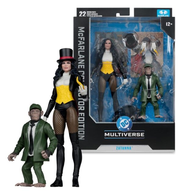 DC Multiverse McFarlane Akció Figura Zatanna with Detective Chimp Collector Edition #53 18 cm DC Multiverse McFarlane Akció Figura Zatanna with Detective Chimp Collector Edition #53 18 cm